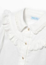 ABEL & LULA Blúzka s volánom biela Viella Blouse white 5678 | Welcomebaby.sk