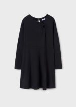 MAYORAL Dievčenské šaty s dlhým rukávom čierne Girl dress negro 7985 | Welcomebaby.sk