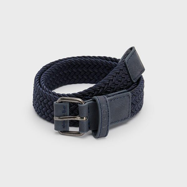 MAYORAL Chlapčenský opasok tmavomodrý Boy braided belt navy 10840 | Welcomebaby.sk