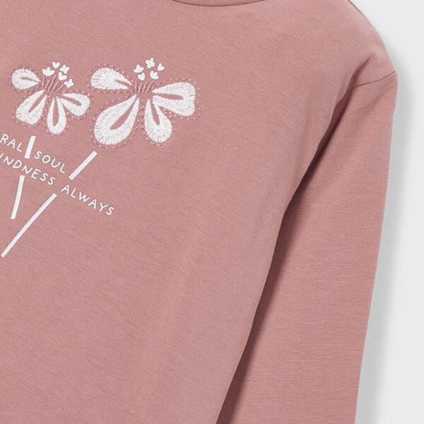 MAYORAL Tričko kvet 178 s dlhým rukávom T-shirt long sleeves make up | Welcomebaby.sk