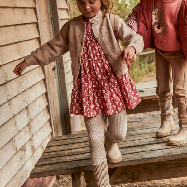 MAYORAL Pletené legíny 10059 béžové Girls knitted leggings toffee | Welcomebaby.sk