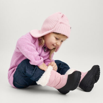 REIMA Snehule MUHVARI ružové Kids snow boots grey pink 5400149A | Welcomebaby.sk