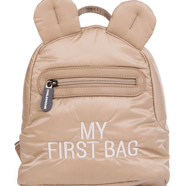 CHILDHOME Detský ruksak s uškami My first bag béžový CWKIDBPBE puffered beige | Welcomebaby.sk