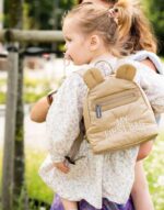 CHILDHOME Detský ruksak s uškami My first bag béžový CWKIDBPBE puffered beige | Welcomebaby.sk