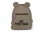 CHILDHOME Detský ruksak s uškami My first bag olivový khaki CWKIDBKA | Welcomebaby.sk