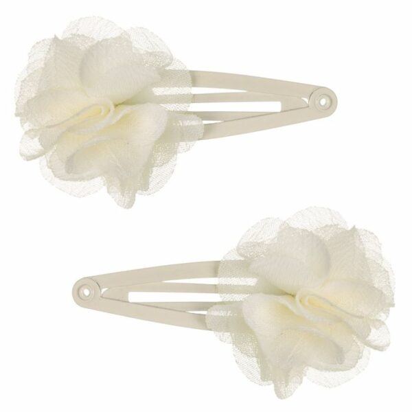 FLOWER Hair clip cream Sponka kvet krémová | Welcomebaby.sk