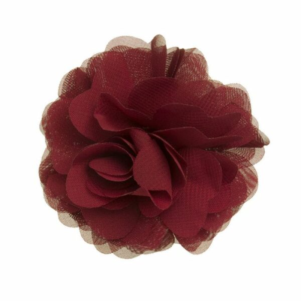 SIENA Dievčenská sponka s veľkým kvetom bordová Flower hair clip burgundi 207107304 | Welcomebaby.sk