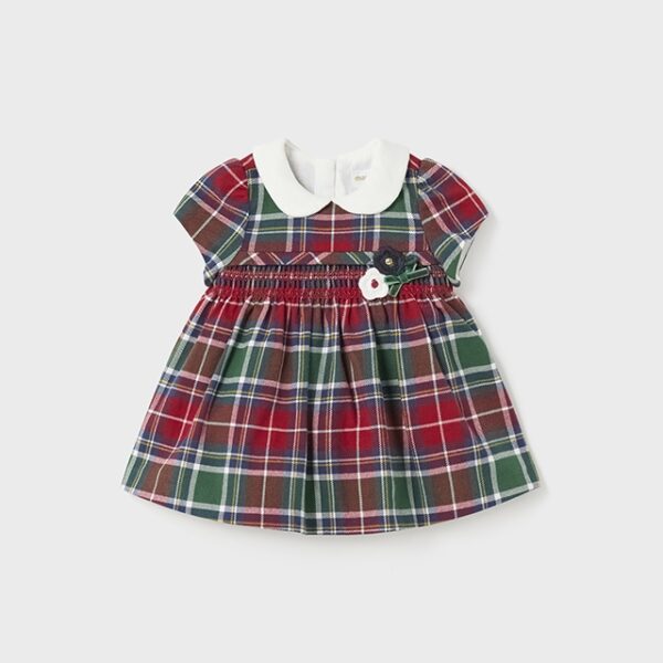 MAYORAL Kárované šaty červené Dress red 2831 | Welcomebaby.sk