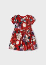 MAYORAL Kvetované šaty červené Printed dress red 4989 | Welcomebaby.sk