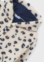 MAYORAL Kožušinová mikina krémová Hoodie fur zip 7492 | Welcomebaby.sk