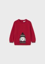 MAYORAL Chlapčenský vianočný sveter červený Jumper red 2328 | Welcomebaby.sk