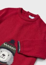 MAYORAL Chlapčenský vianočný sveter červený Jumper red 2328 | Welcomebaby.sk