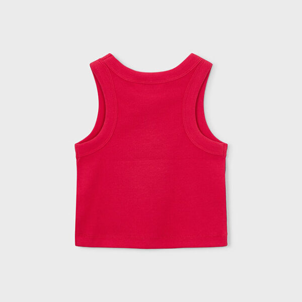 MAYORAL Dievčenské tielko 3021 Studded tshirt girl red | Welcomebaby.sk