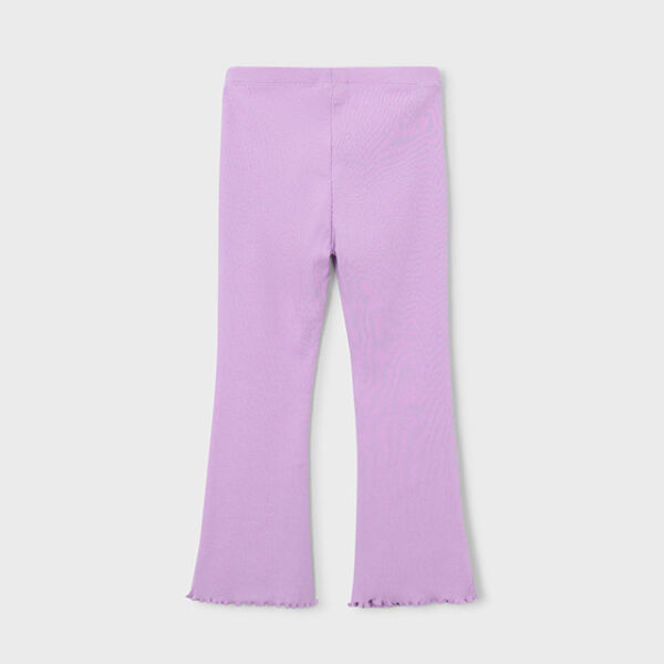 MAYORAL Rebrované legíny 3720 Ribbed flare leggings lila | Welcomebaby.sk