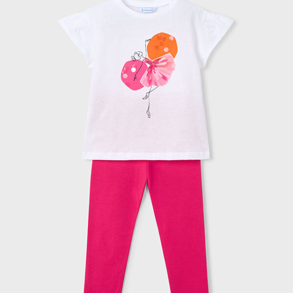 MAYORAL Legínový set s tričkom 3726 Leggings and tshirt set clover | Welcomebaby.sk