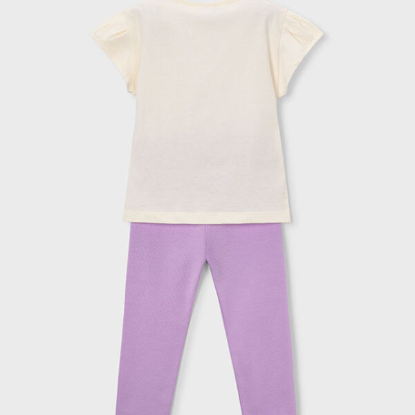 MAYORAL Legínový set s tričkom 3726 Leggings and tshirt set lila | Welcomebaby.sk