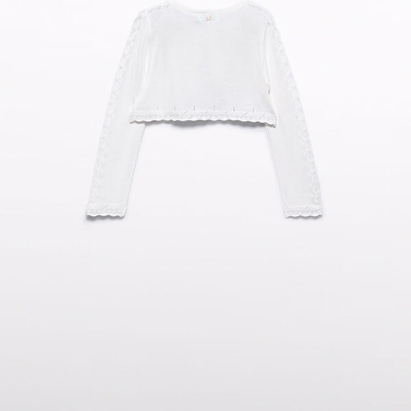 ABEL & LULA Bolerko cream Knit bolero 5304 | Welcomebaby.sk