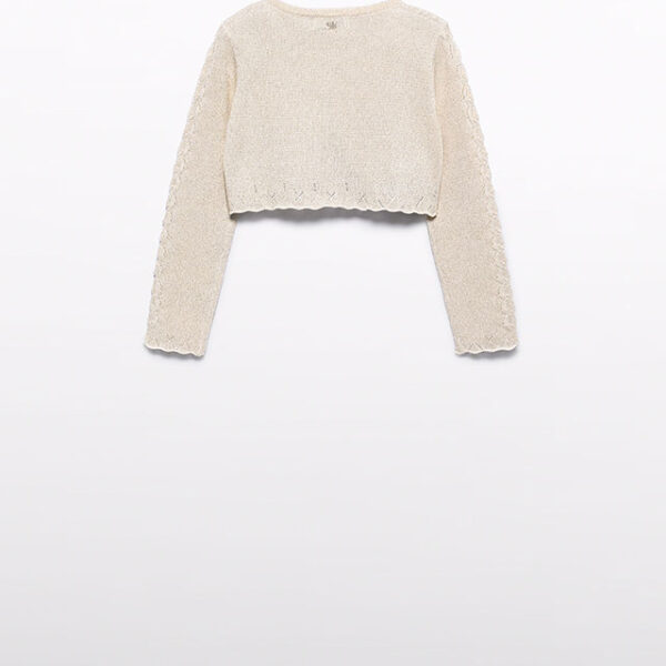ABEL & LULA Bolerko champagne Knit bolero 5304 | Welcomebaby.sk