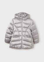 MAYORAL Dlhá bunda Jacket girl silver 7490 | Welcomebaby.sk