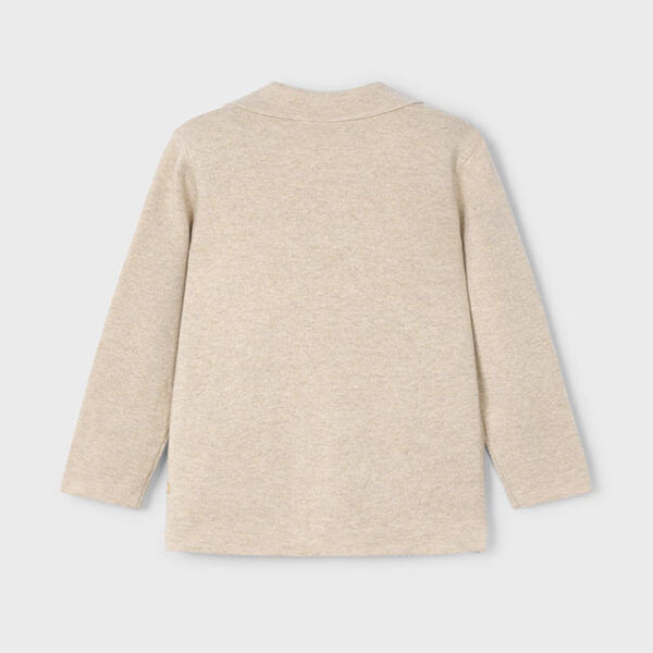 Chlapčenské sako krémové 3418 Knitted jacket sand | Welcomebaby.sk