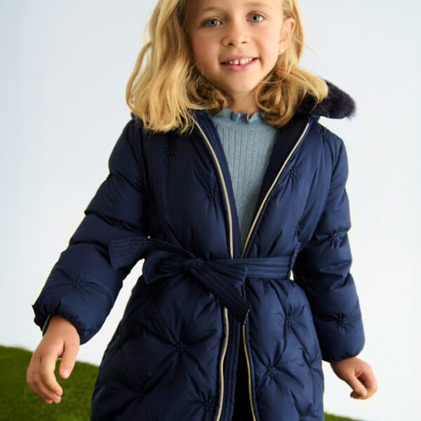 ABEL & LULA Predĺžená bunda 5848 modrá Jacket girl | Welcomebaby.sk