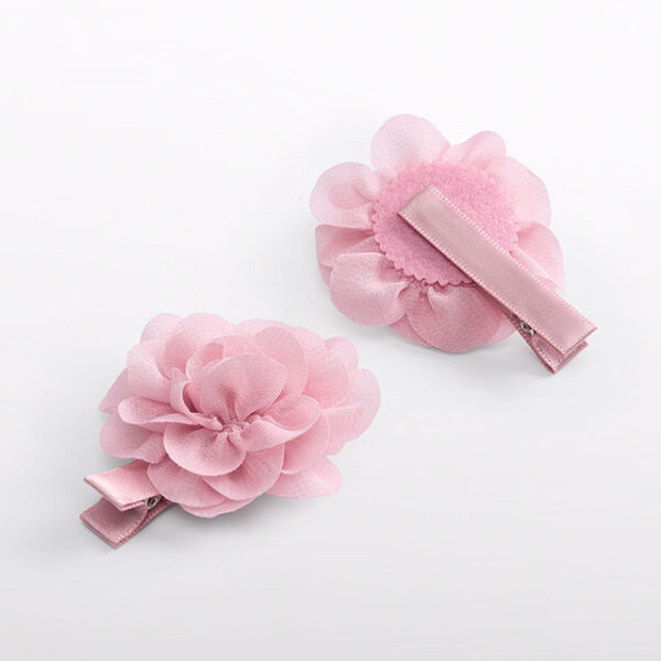 ABEL & LULA Dievčenská sponka s kvetom na klip ružová Hair clip set rosa 5969 | Welcomebaby.sk