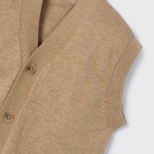 MAYORAL Pletená vesta hnedá Knitting vest toffee 4392 | Welcomebaby.sk