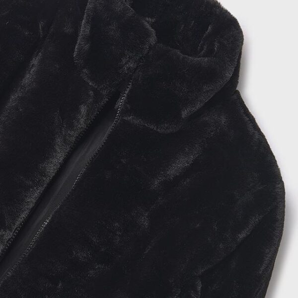 MAYORAL Kožuch 7429 Fur coat black | Welcomebaby.sk