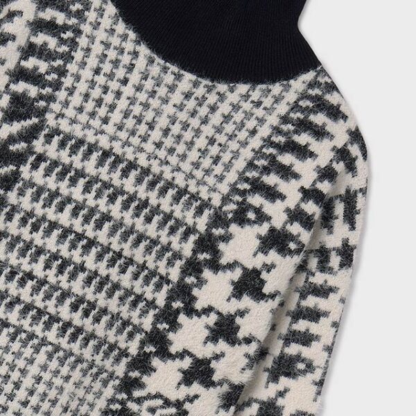MAYORAL Šaty kohútia stopa 7927 Girl Houndstooth Tricot Dress | Welcomebaby.sk