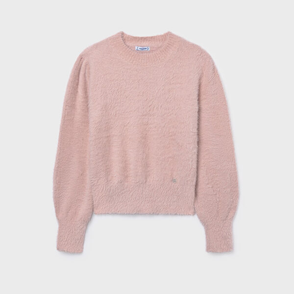 Huňatý sveter 7308 Mayoral Fur jumper rosa | Welcomebaby.sk