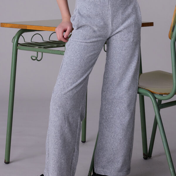 Široké nohavice 7576 Mayoral Knitted trousers silver grey | Welcomebaby.sk