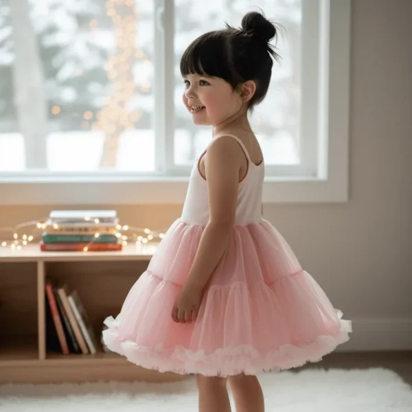 DOLLY Petti dress ružová donut Šaty s tutu sukňou | Welcomebaby.sk